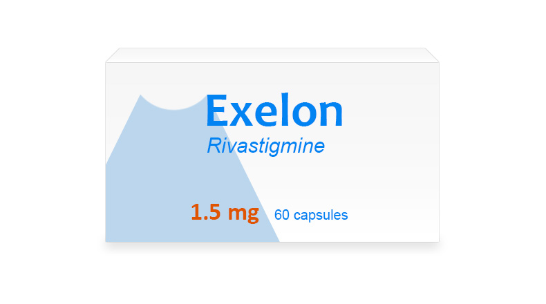 Packaging of Exelon 1.5 mg capsules