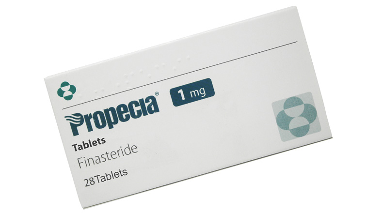 Packaging of Propecia 1 mg tablets